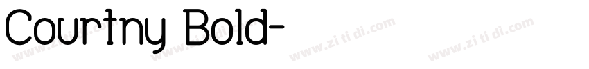 Courtny Bold字体转换